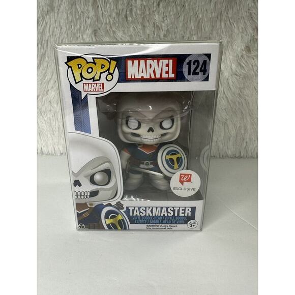 Funko Pop‎ Marvel Taskmaster #124 Walgreens Exclusive New With Protector - Picture 6 of 8